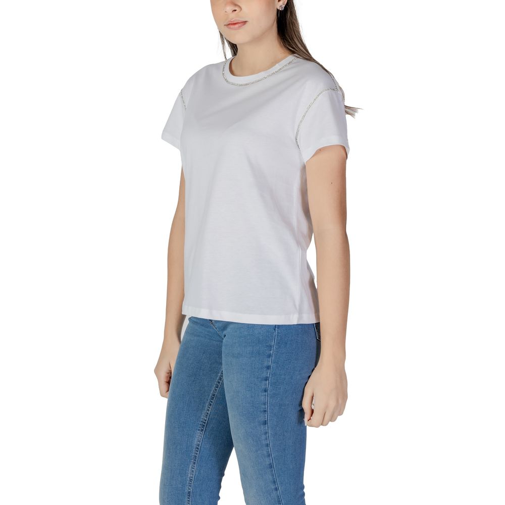 Liu Jo T-Shirt aus weißer Baumwolle