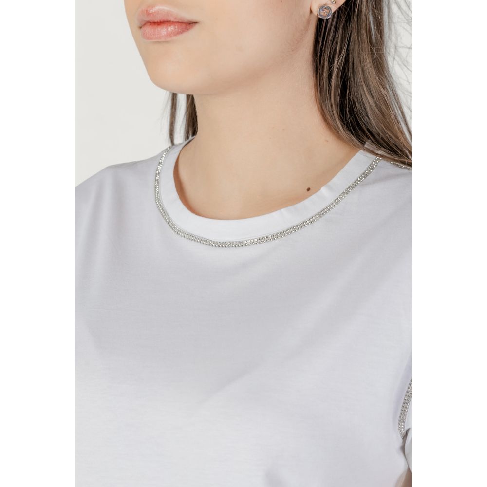 Liu Jo T-Shirt aus weißer Baumwolle
