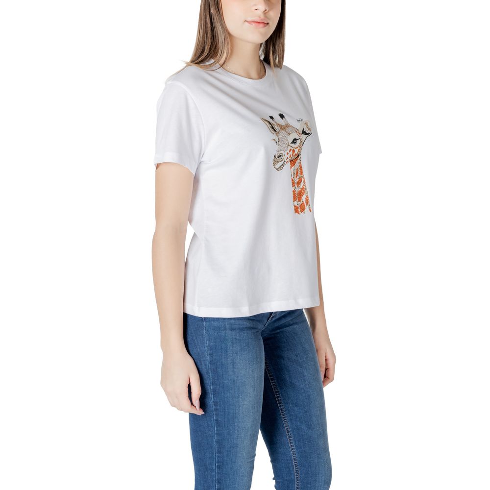 Liu Jo T-Shirt aus weißer Baumwolle