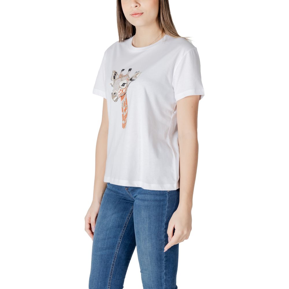 Liu Jo T-Shirt aus weißer Baumwolle