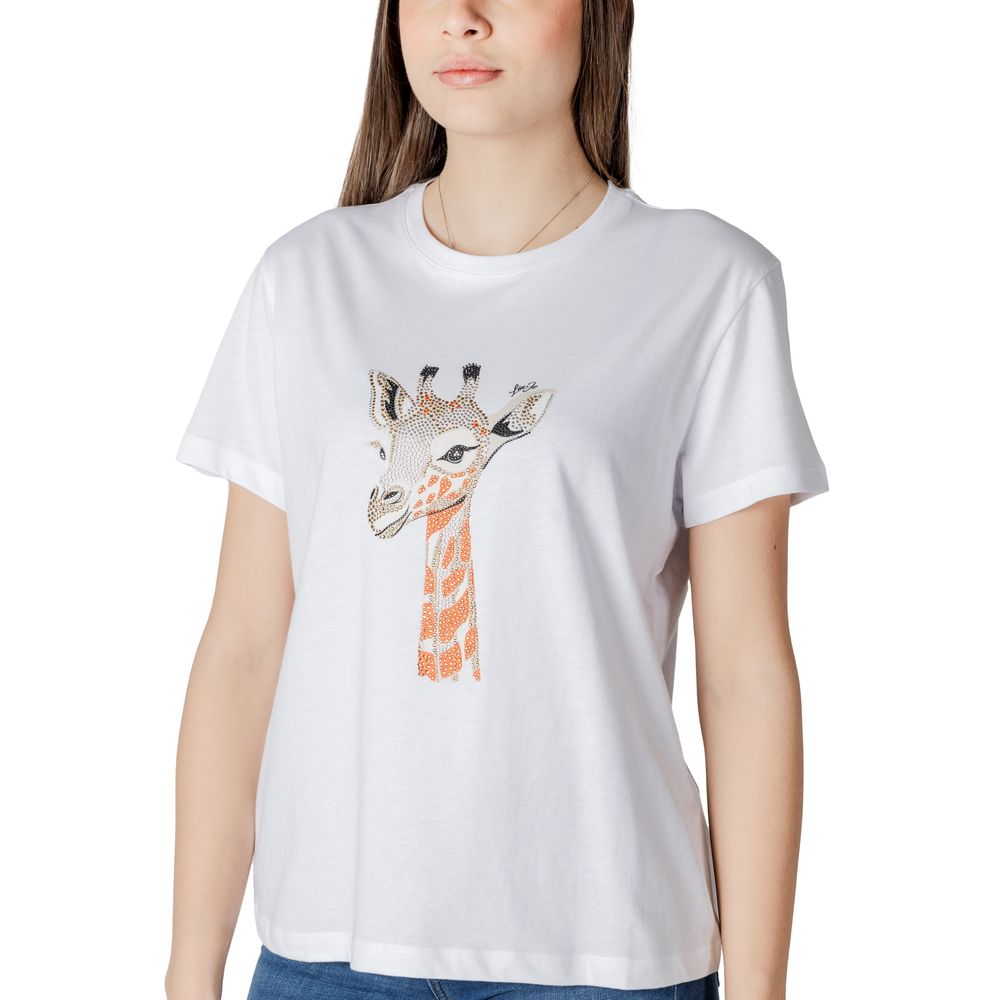 Liu Jo T-Shirt aus weißer Baumwolle
