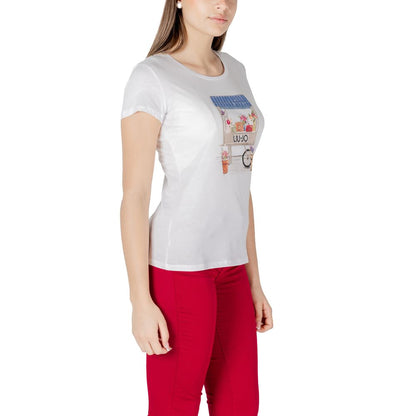 Liu Jo Bicolor T-Shirt aus Baumwolle