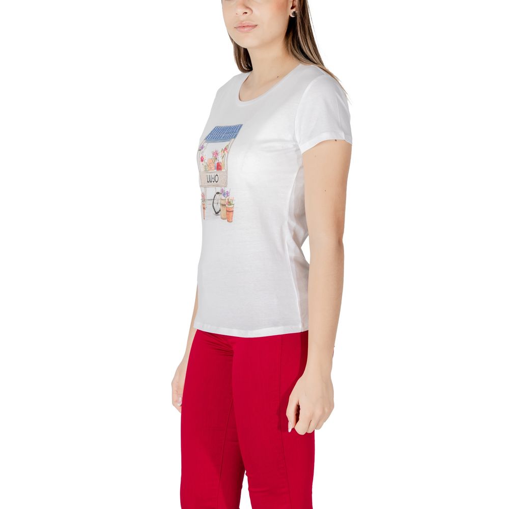 Liu Jo Bicolor T-Shirt aus Baumwolle