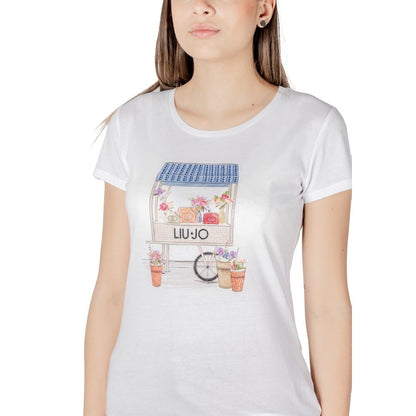 Liu Jo Bicolor T-Shirt aus Baumwolle