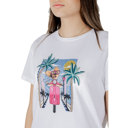 Liu Jo T-Shirt aus weißer Baumwolle