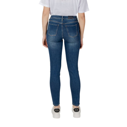 Armani Exchange Blaue Baumwoll-Skinny-Jeans