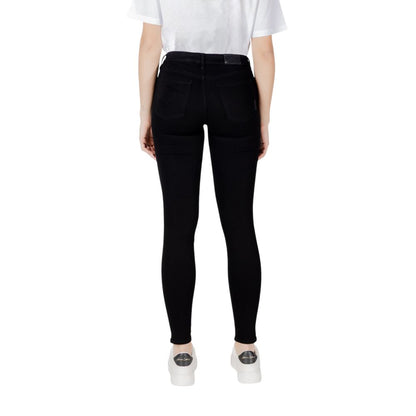 Armani Exchange Schwarze Baumwoll-Skinny-Jeans
