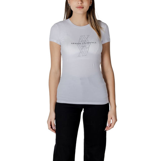Armani Exchange T-Shirt aus weißer Baumwolle