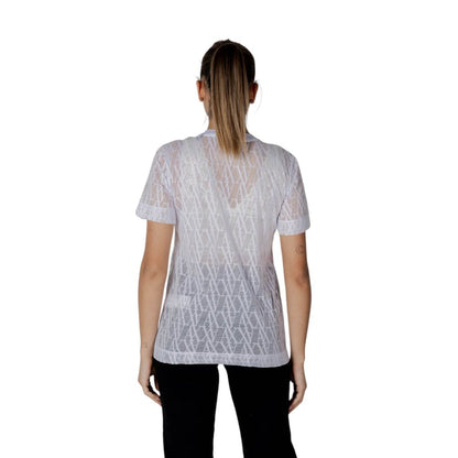 Armani Exchange T-Shirt aus weißem Polyester