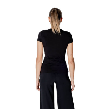 Armani Exchange Schwarzes T-Shirt aus Baumwolle