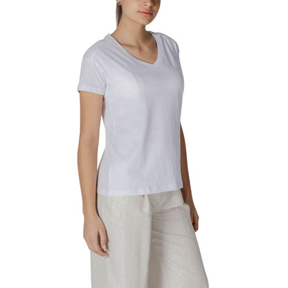 Armani Exchange T-Shirt aus weißer Baumwolle