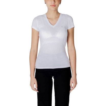 Armani Exchange T-Shirt aus weißer Baumwolle