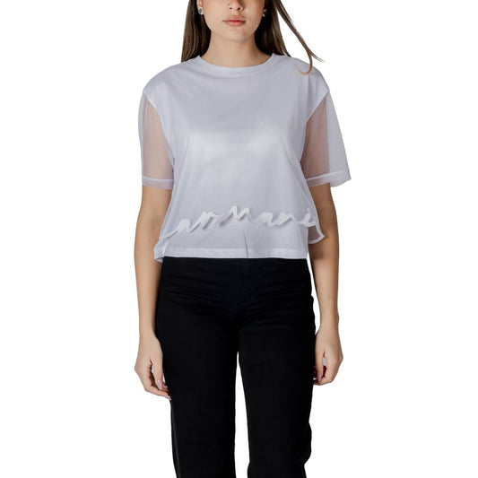 Armani Exchange T-Shirt aus weißer Baumwolle