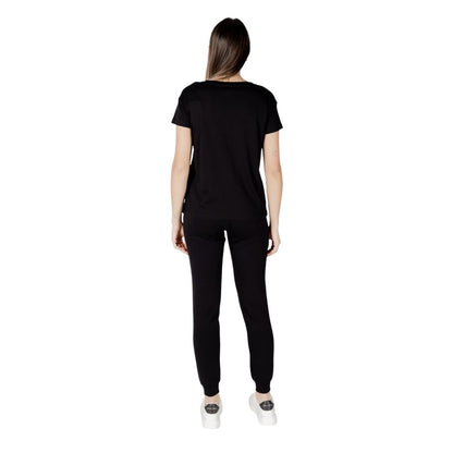 Armani Exchange Schwarzes T-Shirt aus Baumwolle