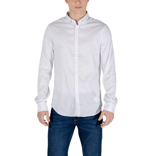 Armani Exchange Weißes Lyocell-Hemd