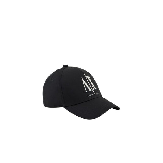 Armani Exchange Schwarze Baumwollmützen Baseballmütze