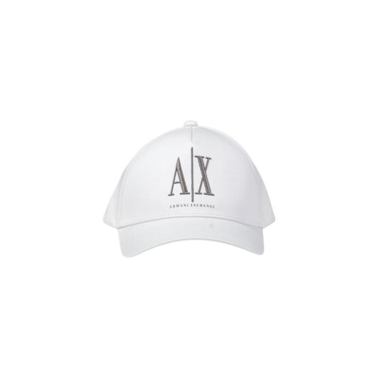 Armani Exchange Weiße Baumwollmützen Baseballmütze