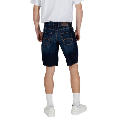 Armani Exchange Blaue Baumwoll-Bermudas