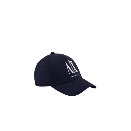 Armani Exchange Blaue Baumwollkappen Baseballmütze
