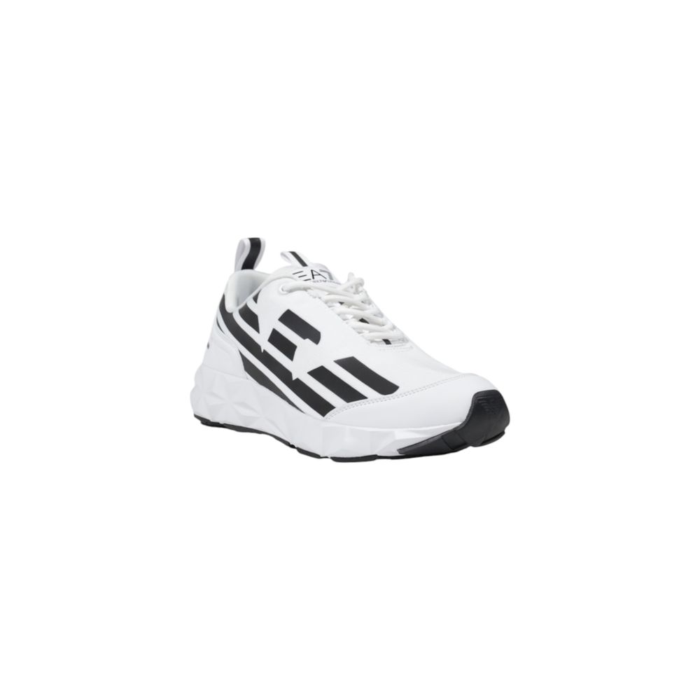EA7 Emporio Armani Schwarzer und weißer Polyester-Sneaker