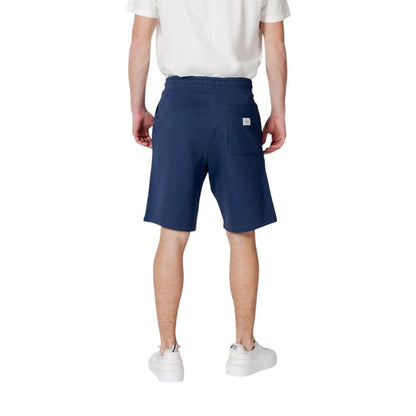 Replay Blaue Baumwoll-Bermudas