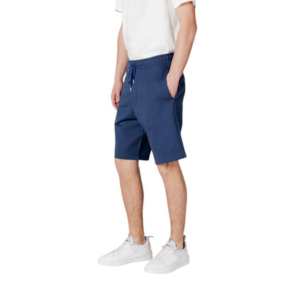 Replay Blaue Baumwoll-Bermudas