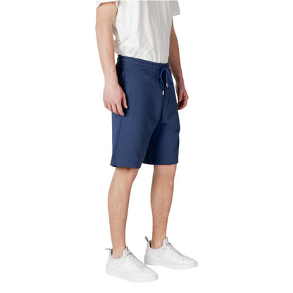 Replay Blaue Baumwoll-Bermudas