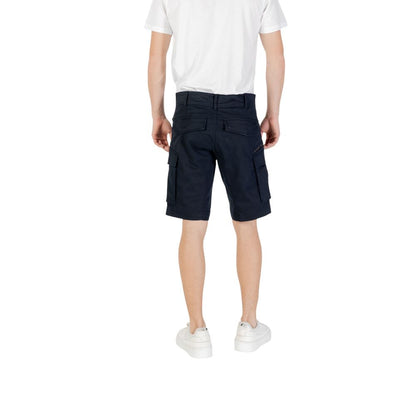 Replay Blaue Baumwoll-Bermudas
