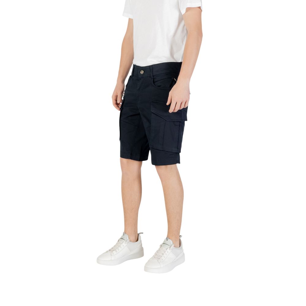 Replay Blaue Baumwoll-Bermudas