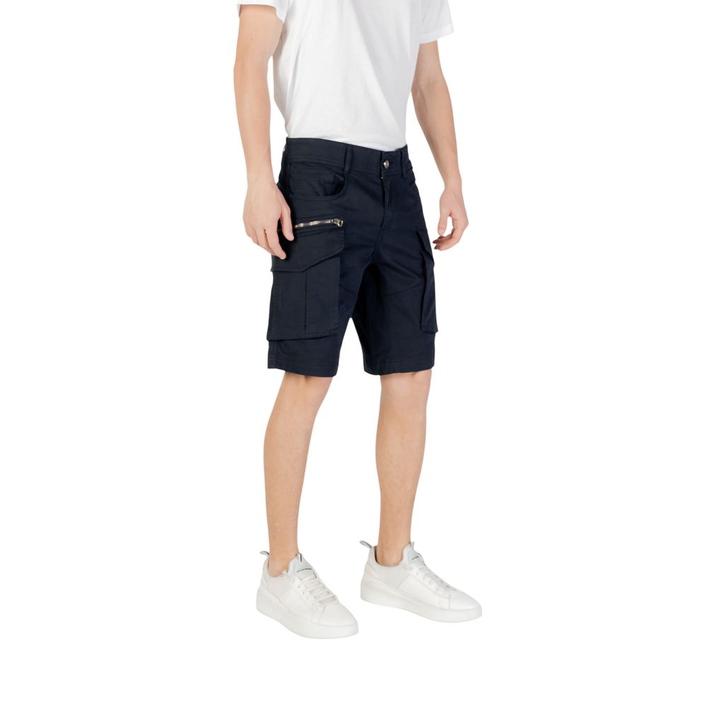 Replay Blaue Baumwoll-Bermudas