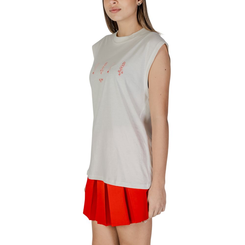 Replay Cremefarbenes Baumwolltank-Top