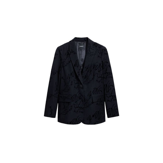 Desigual Schwarzer Polyester-Blazer