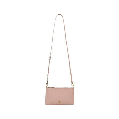 PINKO Rosa Leder Clutch Tasche