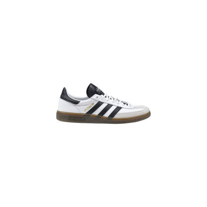 Adidas Schwarzer und weißer Leder-Sneaker