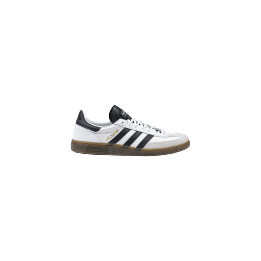 Adidas Schwarzer und weißer Leder-Sneaker