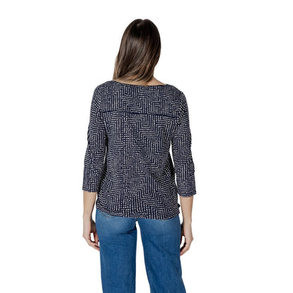Street One Blaues Viskose-Langarmshirt