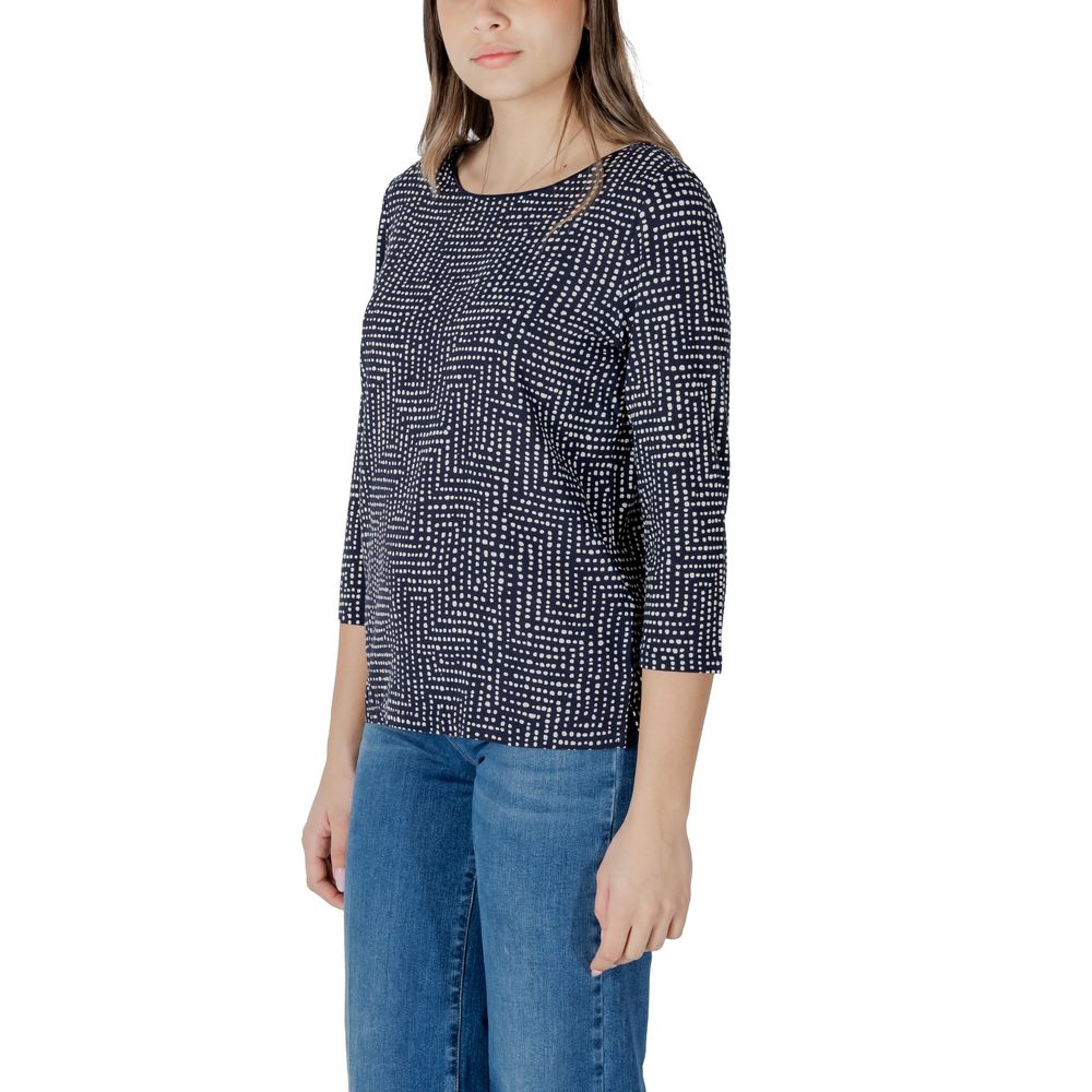 Street One Blaues Viskose-Langarmshirt