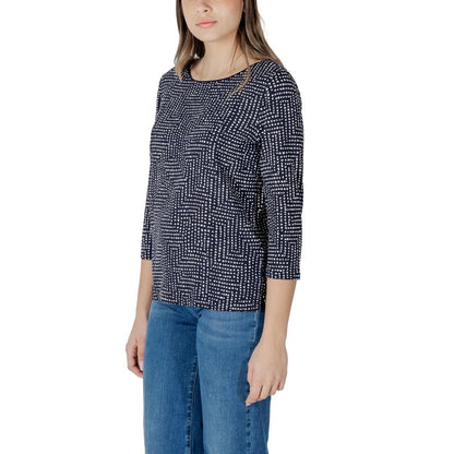 Street One Blaues Viskose-Langarmshirt