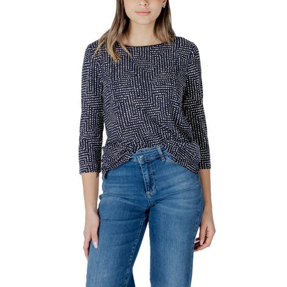 Street One Blaues Viskose-Langarmshirt