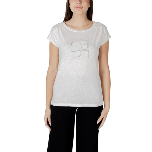 Street One T-Shirt aus weißer Baumwolle