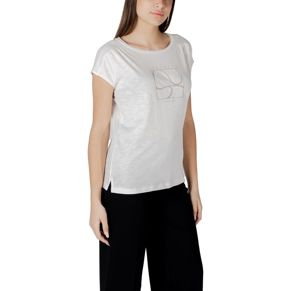 Street One T-Shirt aus weißer Baumwolle