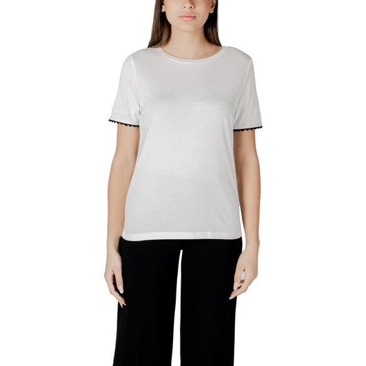 Street One T-Shirt aus weißer Baumwolle