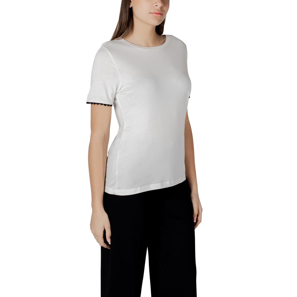 Street One T-Shirt aus weißer Baumwolle