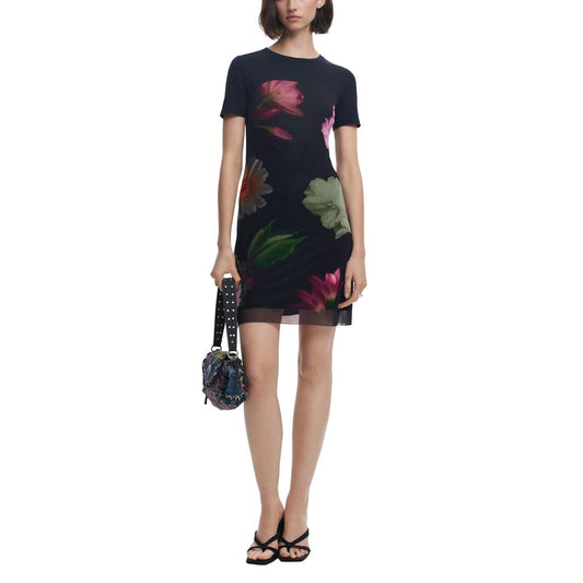 Desigual Schwarzes Polyester kurz