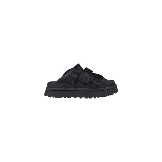 UGG Schwarzes Kunstleder-Plateau