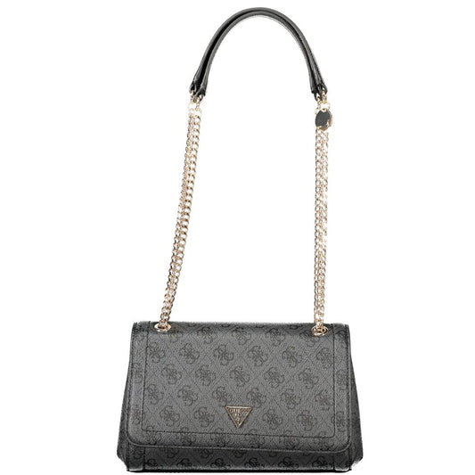 Guess Jeans Schwarz Polyethylen Frauen Handtasche