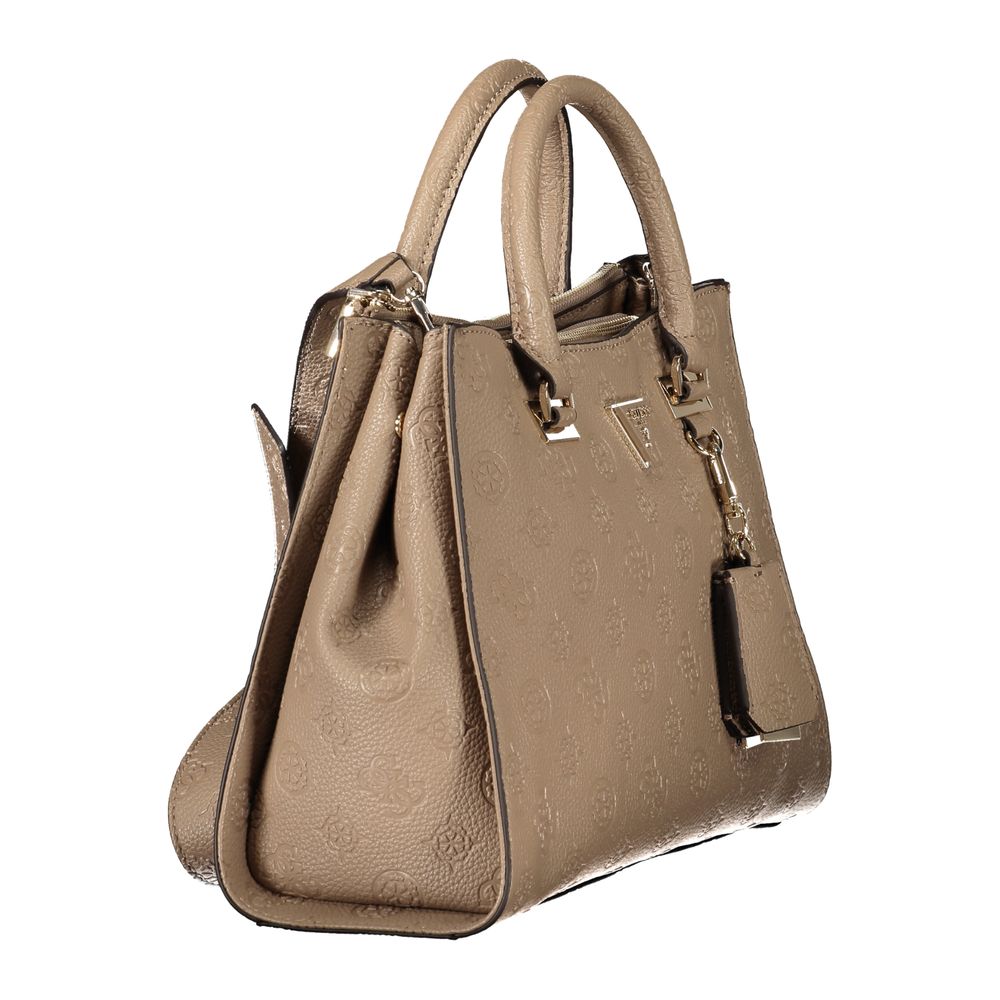 Guess Jeans Braun Polyethylen Frauen Handtasche