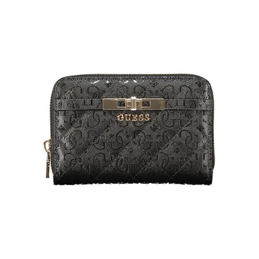 Guess Jeans Schwarzes Polyethylen Portemonnaie für Frauen
