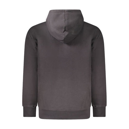 Timberland Schwarzer Baumwollpullover für Männer mit Kapuze und Reißverschluss