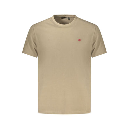 Napapijri Braunes Baumwoll-T-Shirt für Männer